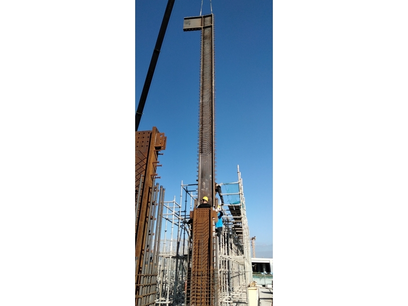 中國水電八局深圳大空港污水處理泵房勁性鋼柱制安項(xiàng)目